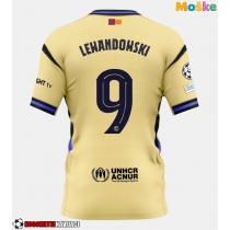 Moške Nogometnih dresov Barcelona Robert Lewandowski #9 Gostujoči 2025-26 Kratki rokavi